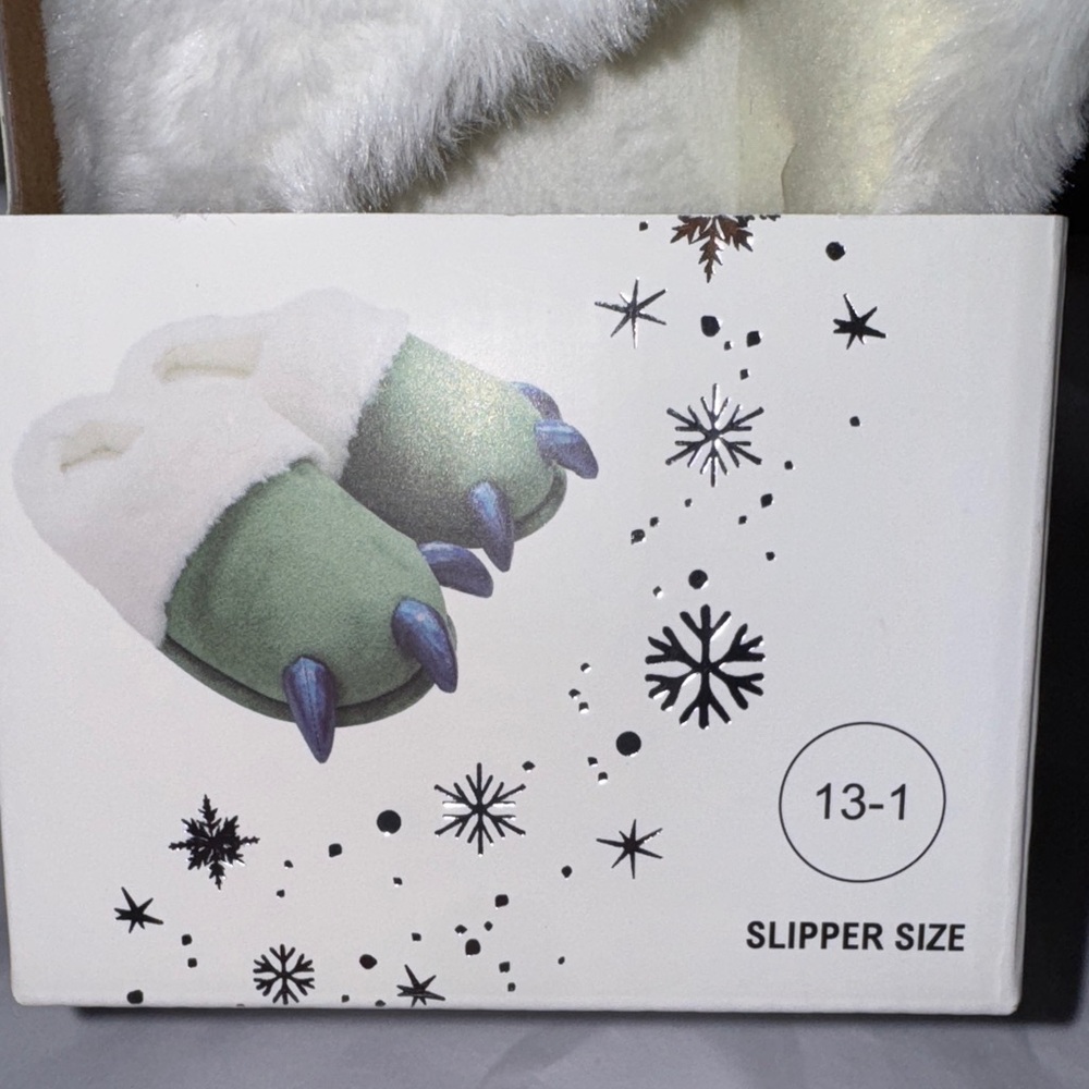 Kids Dino Slippers Size 13-1 - Picture 3 of 4